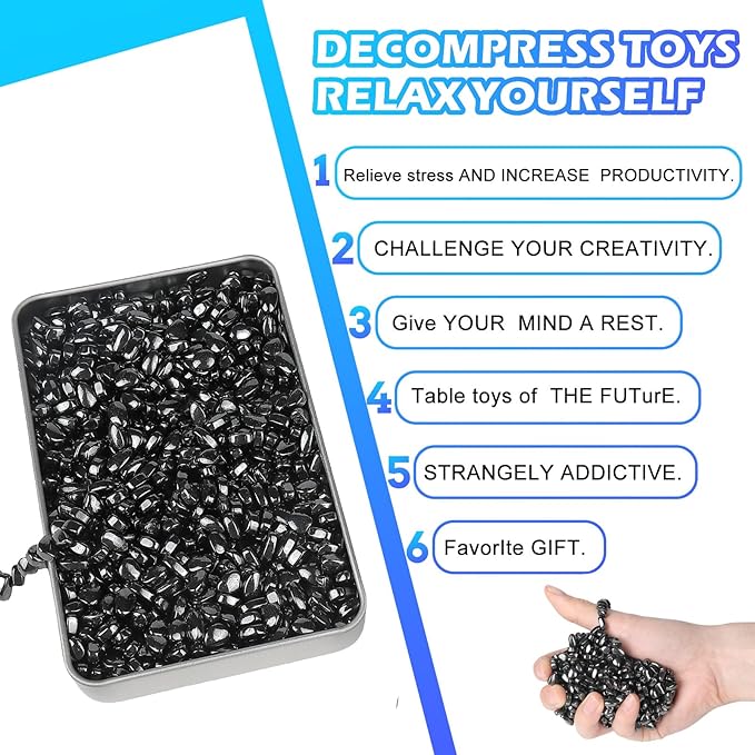 550+ Pcs Putty Fidget Toys for Adults Teens, Stress Relief Sensory Toys for Autism ADHD Anxiety, Desk Fidgets for Office, Fun Gift Idea for Men Women