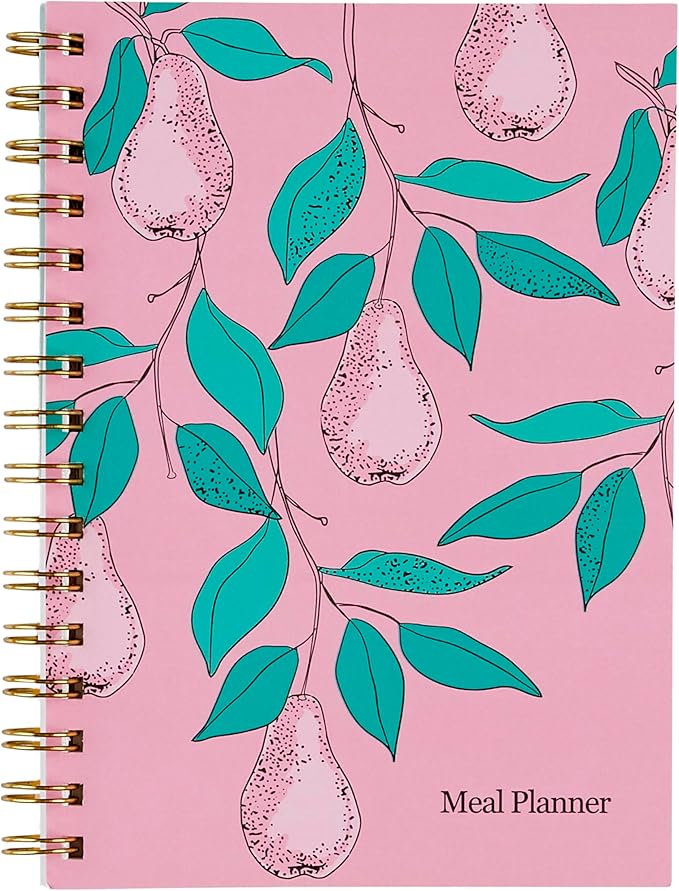 Erin Condren Inspired Collection A5 Weekly Meal Planner, Includes Shopping List Trackers