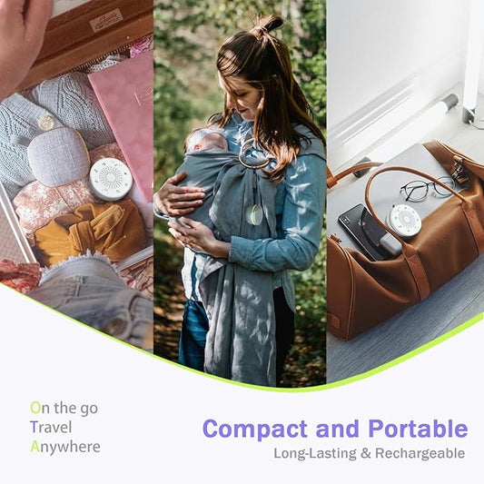 Portable White Noise Sound Machine with 30 Soothing Sounds,5 Color Night Light,3 Timers, Memory Function, Child Lock, White Noise Machine for Baby Adults Kids Sleeping Travel Office Privacy