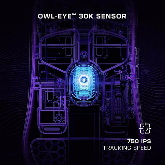 Turtle Beach Burst II Pro - 2.4GHz Wireless Esports Gaming Mouse, 8K Polling, 57g Ultra Lightweight, 150-Hr Battery, Optical Switches, Symmetrical, 30K DPI Optical Sensor, 8 Inputs, Bluetooth - White