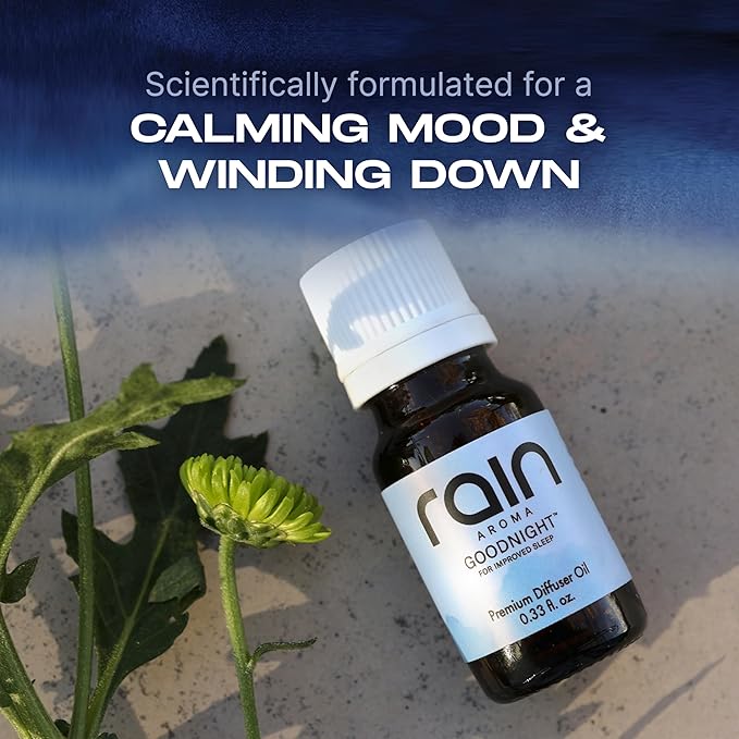 Goodnight Premium Diffuser Oil, Relax & Sleep Well with Aromatherapy Diffuser Oils, Office/Home Fragrance Essentials Crafted from Botanical Essential Oils, 0.33 fl oz/10 ml