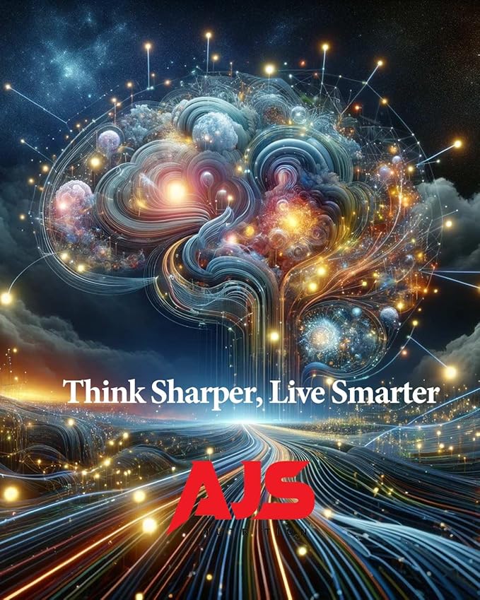 AJS Alpha GPC Nootropic Brain Supplement,Phosphatidylserine,St. John'sWort Ginkgo Biloba,Ashwagandha,Bacopa Monnieri,Pterostilbene,Magnesium Glycinate,Ginkgo Biloba,5-MTHF,Huperzine A 60CT,90 capsules