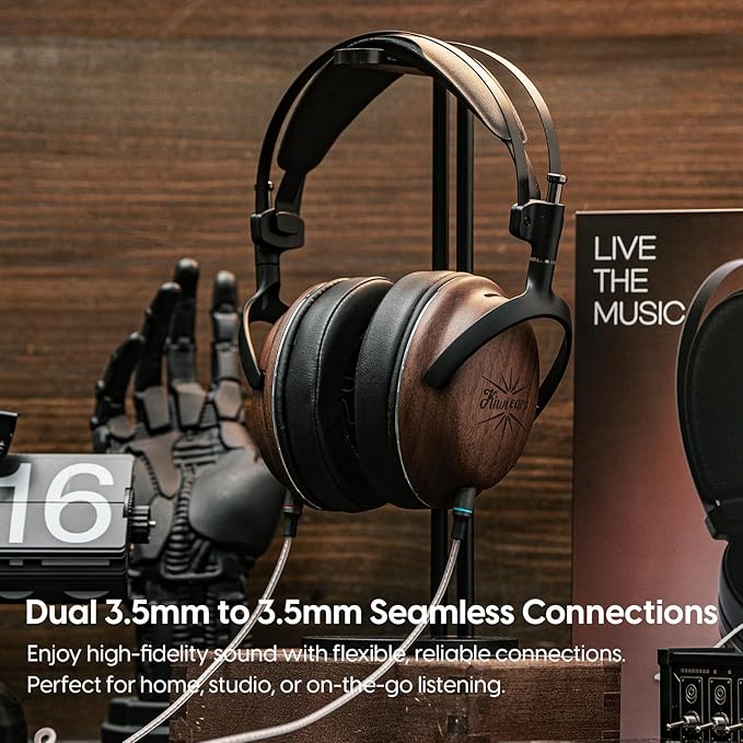 Linsoul Kiwi Ears Atheia Wired Over Ear Headphones, Dynamic + Planar Magnetic Dual Driver Headset, HiFi Stereo Monitor Earphones with Closed Back Design,for Musicians Audiophiles