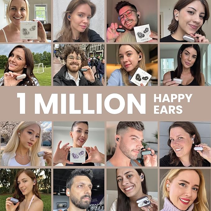 Back Bay Audio Tempo 30 Wireless Earbuds for Small Ears - Award-Winning Sound, Sweatproof Bluetooth Earbuds, Comfortable Ear Buds for Women, Pink Earphones Small Ear Canals, Long Battery Headphones