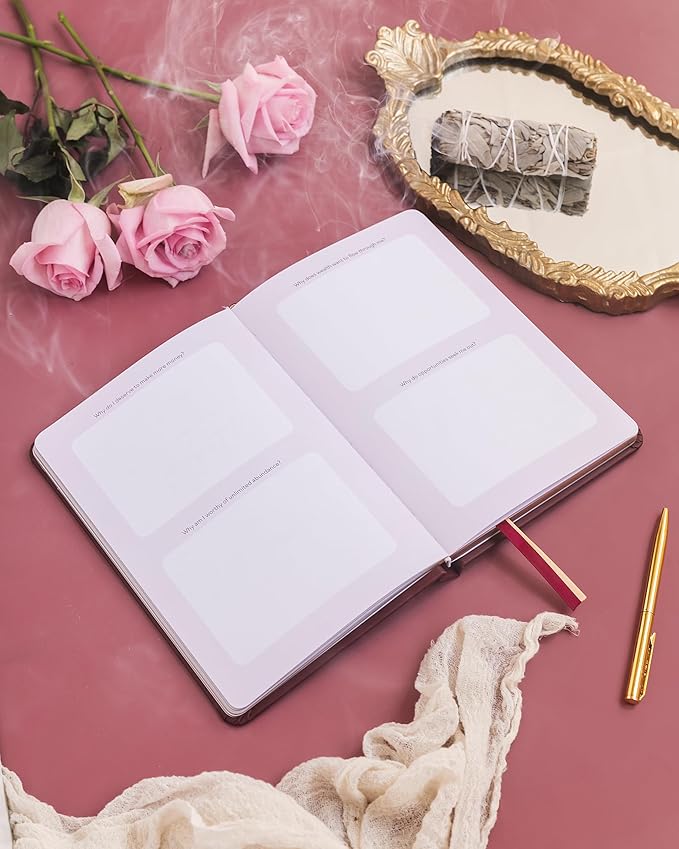 Manifestation Journal - Worthy of Abundance: 12 Week Daily Prompts for Self-Care, Gratitude, Affirmations, Therapy | Manifest Wealth & Millionaire Mindset Planner | 16 Meditation & Hypnosis Bonuses