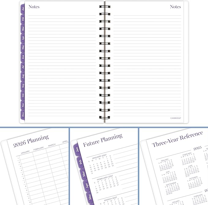 Cambridge 2026 Planner, Weekly & Monthly, 5-1/2" x 8-1/2", Small, Mariah (1754-200-26)