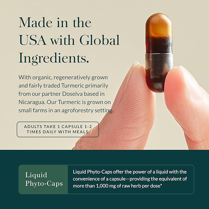 Gaia Herbs Turmeric Supreme Extra Strength - Supports Occasional Swelling from Normal Wear & Tear - with Turmeric Curcumin & Black Pepper - 30 Vegan Liquid Phyto-Capsules (Up to 30-Day Supply)