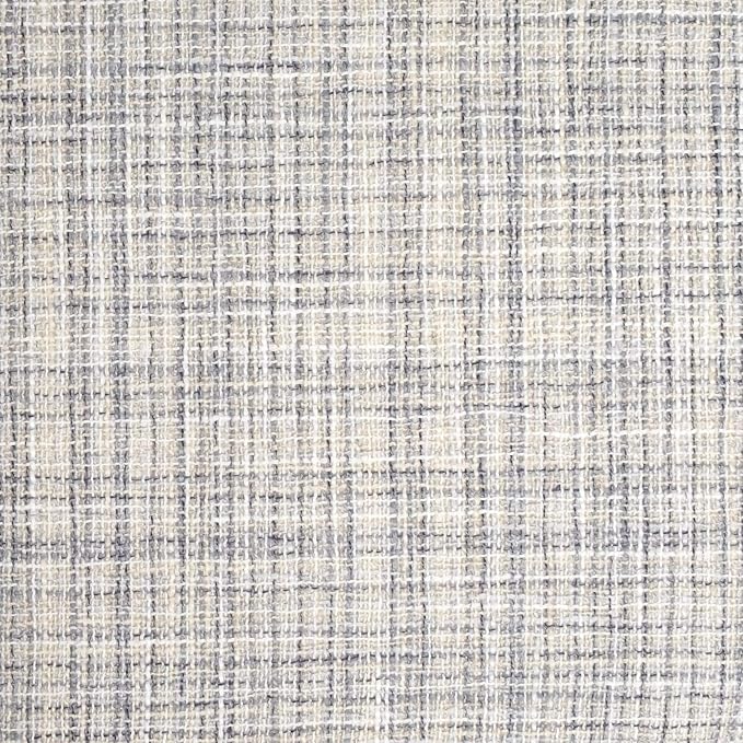 Sweet Home Collection Chair Cushion Memory Foam Pads with Ties Honeycomb Pattern Slip Non Skid Rubber Back Rounded Square 16" x 16" Seat Cover, 2 Pack, Aria Silver/Cream 6 pack