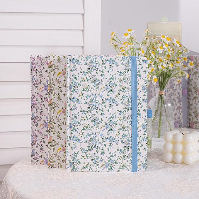 TIEFOSSI Dotted Journal Notebook for Women, A5 Dotted Grid Notebook for Writing, 190 Pages Thick Paper, Travel Daily Journal, for Work Home School, Note Taking, Business, 8.4 X 5.8 In