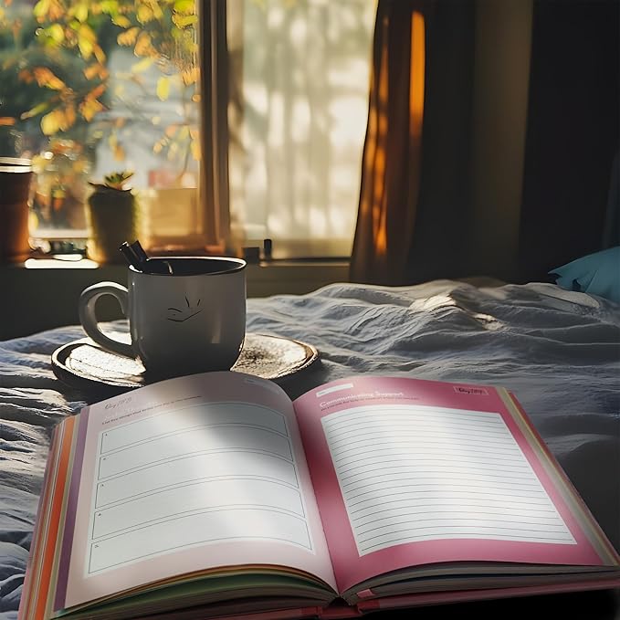 365 Day Wellness Journal, Daily Prompts Guided Notebook for Personal Growth Self Care Mindfulness Discovery Thoughtful Diary