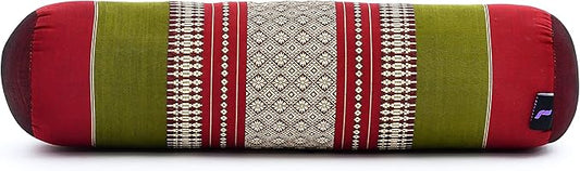 Leewadee Small Yoga Bolster – Shape-Retaining Cervical Neck Roll, Tube Pillow for Comfortable Reading, Kapok Filling, 22 x 6 x 6 inches