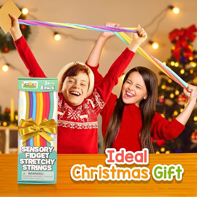 Sensory Autism Toys for Kids - Textured Stretchy Fidget Toys for Stress Anxiety - Sensory Toys Special Needs for Autistic Children Toddlers Boys Girls Stocking Stuffers Gifts, Treasure Box Classroom