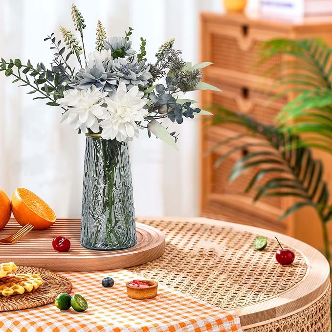 Leftover Fake Flowers in Vase,Artificial Flowers,Table Centerpieces for Dining Room,Fauk Flowers in Vase,Kitchen Decor,Coffee Table Decor