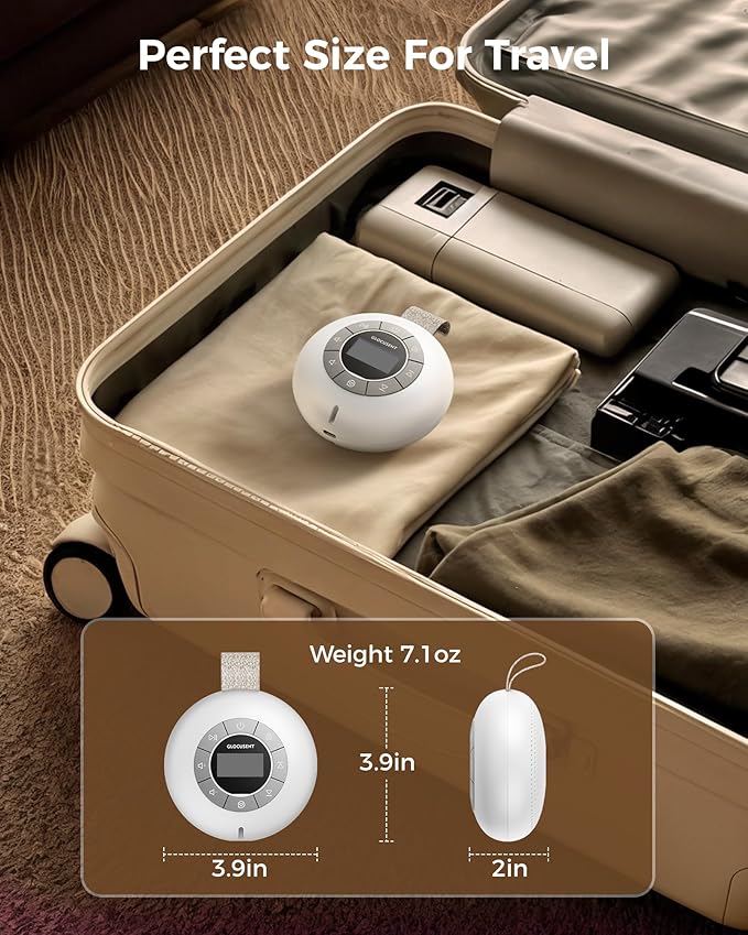 Glocusent Sound Machine for Sleep, 62 Soothing Sounds & 30 Hours Long Lasting White Noise Machine for Sleeping - Sleep Sound Timer Therapy for Baby Kids and Adults