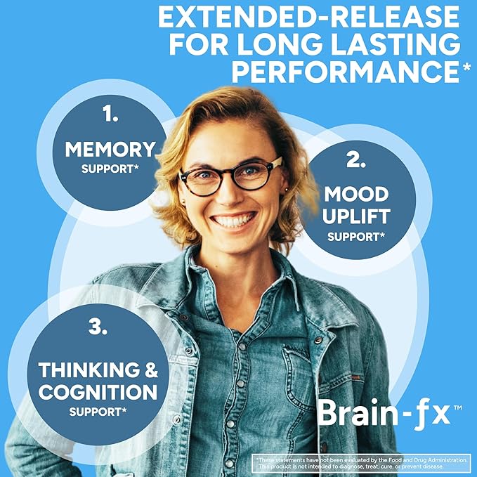 Brain-fx™ B Vitamins & Herbs for Memory and Focus, Nootropic Supplement, Methylated B Complex Choline Bacopa Lions Mane Cordyceps Mushroom Coffee Fruit Extract Alpha GPC L Theanine Huperzine A - 120ct