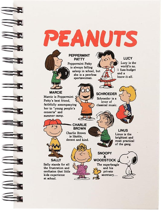 Graphique Peanuts Hardbound Spiral Journal, Hardcover Lined Diary Notebook for Writing, 160 Ruled Pages, 6.25” x 8.25”