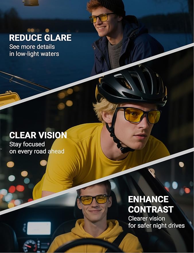 TIJN Sleep Glasses for 99.9% Blue Green Light Blocking for Women Men Dual AR Coating Red Lens for Computer Gaming, TR90