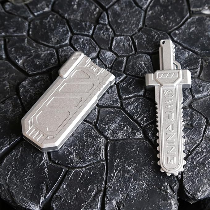 Sky-Breaker Sword Fidget Slider, Metal Fidget Sword EDC Fidget Toys for Adults, Portable Stress Relief Toy for Keep Focus & Anxiety Relief, ADHD Tools Gadgets for Men (Frosted Silver)