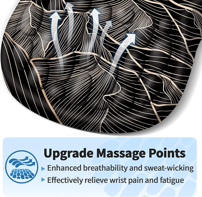 Ergonomic Mouse Pad with Wrist Rest Support, Mousepad with Comfortable Memory Foam Wrist Rest and Non-Slip PU Base for Pain Relief, Computer, Laptop, Office, Home (Sunset)