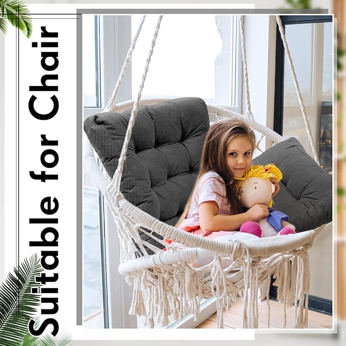 Jerify 4 Pcs Floor Pillow Cushions 22 x 22 Inch Round Square Large Meditation Floor Pillow for Classroom Adult Meditation Picnic Party Cushion for Seating Gift Christmas(Dark Grey,Square)