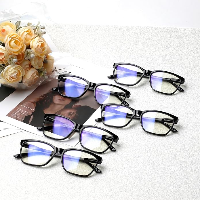 SIGVAN Ladies Reading Glasses Blue Light Blocking Spring Hinge Fashion Pattern Print Eyeglasses for Women
