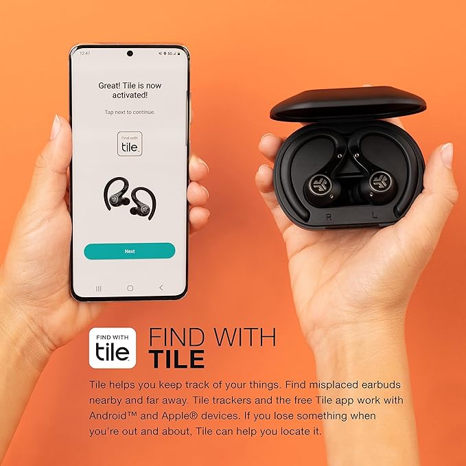 JLab Epic Air Sport ANC Gen 2 True Wireless Bluetooth Earbuds, Headphones for Working Out, IP66 Sweatproof, 15-Hour Battery Life +55-Hour Charging Case, Music Controls, 3 EQ Sound Settings