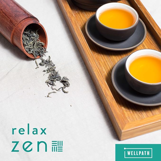 WellPath Zen Stress Relief Supplement + Mood Support (180 ct) | Calm, Stress & Energy Aid | Ashwagandha Root, Rhodiola Rosea, L-Theanine, Lemon Balm | Herbal Capsules