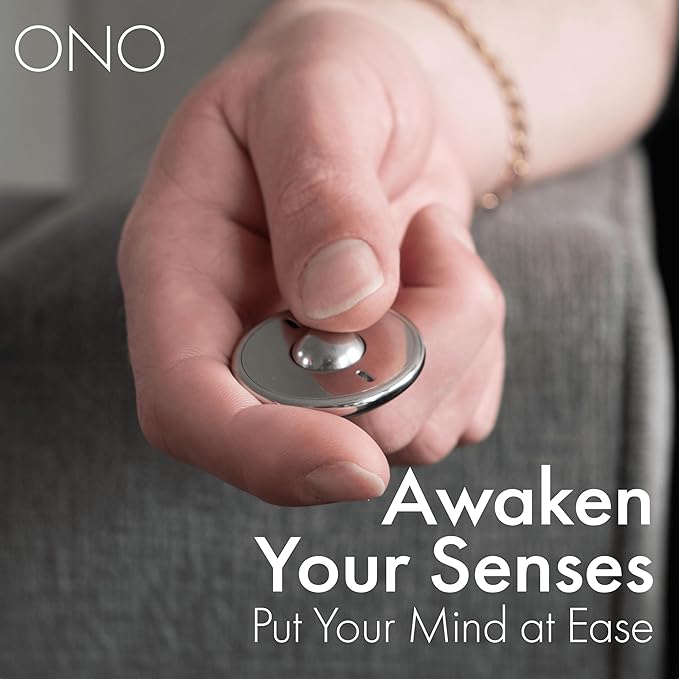 ONO Scroller- Handheld Fidget Toy for Adults | Help Relieve Stress, Anxiety, Tension | Promotes Focus, Clarity | Compact, Portable Design (Scroller Natural SS)