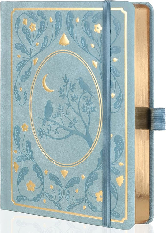 TIEFOSSI Bullet Dot Notebooks, A5 Hardcover Dot Journals for Writing Women, 160gsm Thick Paper, 190 Numbered Pages, for Planner Organization