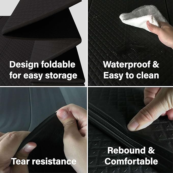 Foldable Yoga Exercise Mat – Lightweight, Anti-Slip, and Easy to Store for Yoga, Pilates, Home Workouts, and Floor Exercises