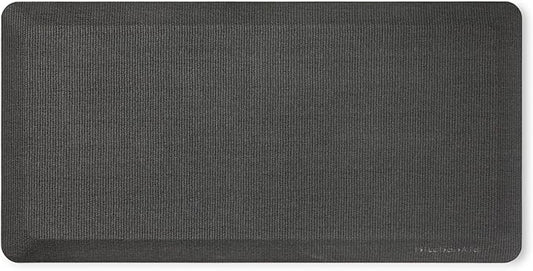 KitchenAid Gourmet Series Kitchen Comfort Gel Mat, Solid Basketweave, Charcoal Grey, 20"x39"