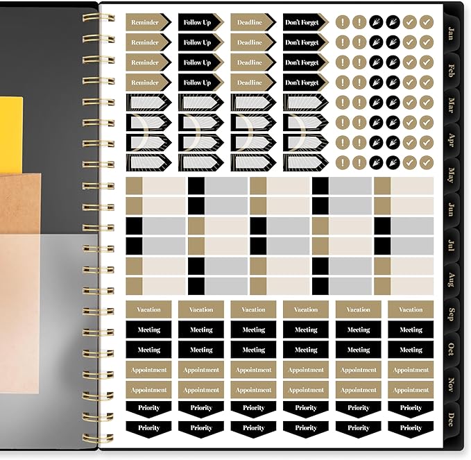 Cambridge 2025 Planner, Weekly & Monthly, 8-1/2" x 11", Large, Radiate (1725-905-25)