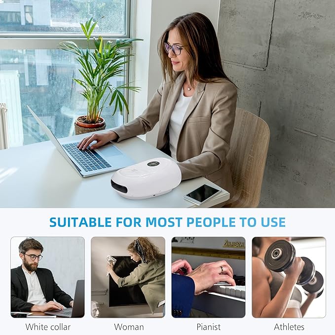 COMFIER Hand Massager with Heat and Compression, FSA Eligible HSA Eligible Cordless Hand Massager for Arthritis and Carpal Tunnel, Gifts for Mom, Dads, Women and Men