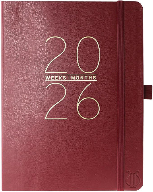 Graphique 2026 Apollo Business Planner | 18 Month Organizer, July 2025 - Dec. 2026 | Weekly & Monthly Spreads | To-Do List & Note Pages | Pen Loop | Vegan Leather | Gold | 6” x 8”