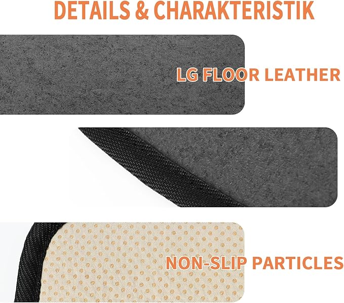 Electric Heated Floor Mats Under Desk, Heated Foot Warmer - 110v Toes Warming Heater for Office and Home (Black)