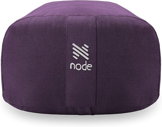 Yoga Meditation Cushion, 25" x 12" Rectangular Bolster with Organic Cotton Cover