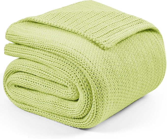 L'AGRATY Knitted Weighted Blanket - 60"x80" 20lbs Cooling Chunky Knit Heavy Blanket for Adults Braided Crochet Throw Thick Cable Yarn Knit Decorative Blanket No Beads Evenly Weighted Machine Washable