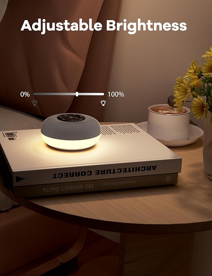 Portable Sound Machine Baby, Long Battery with Loud Bluetooth Speaker, 39 Special Soothing Sounds, White Noise Sound Machine for Sleeping