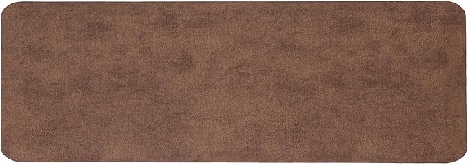 Mabel Home Anti Fatigue Floor Mat- 3 Size(20x32 & 20x39 & 24x70),16 Colors - Standing Desk Mat-Kitchen Floor Mat-Stain ResistantHome Non-Slip Bottom, Extra Soft (Coffee, 24" x 70")