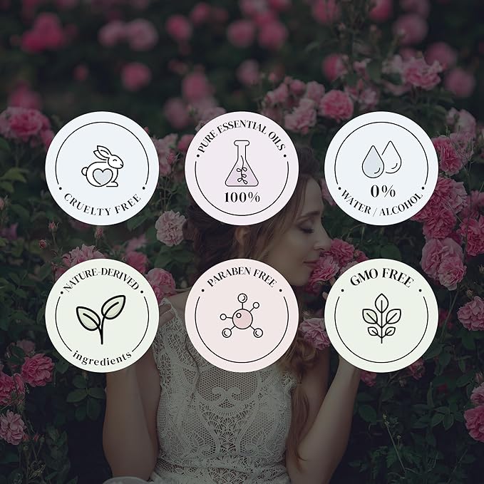 Rose Garden Essential Oils for Diffusers for Home, Nature-derived Rose Essential Oil, Long-Lasting & Family-Friendly Diffuser Oils Scents, IFRA Certified, Cold Air & Ultrasonic – 4oz