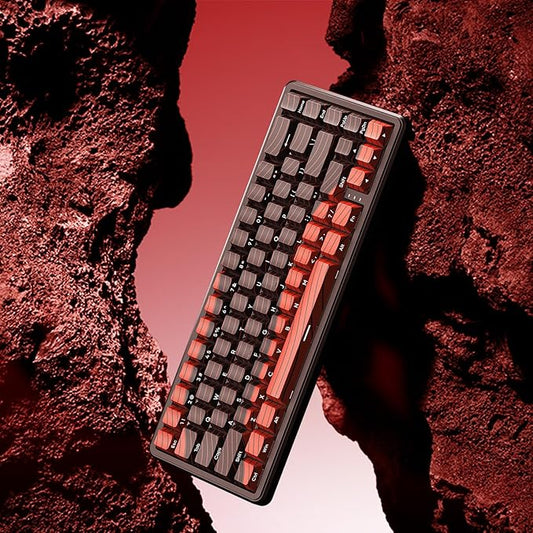 EWEADN Battle68 60% Gaming Keyboard Wired, Hall Effect Magnetic Switch Keyboard, Mechanical Keyboards Adjustable Actuation, 8K Polling Rate, Side Printed PBT Keycap, RGB Backlit, Space Magnetic Switch