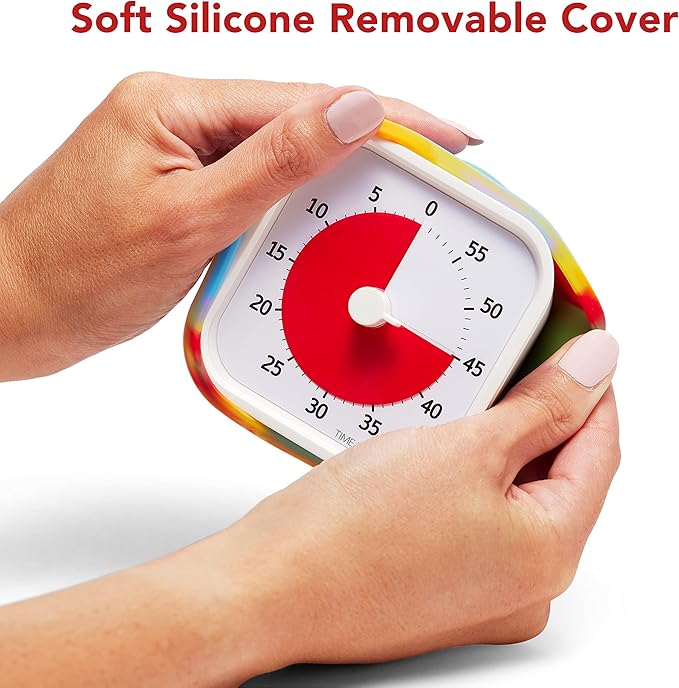 Time Timer MOD Tie Dye ⁠— Special Edition ⁠⁠— Visual Timer for Kids Classroom Learning, Elementary Teachers Desk Clock, Homeschool Study Tool and Office Meetings with Silent Operation (Tie Dye)