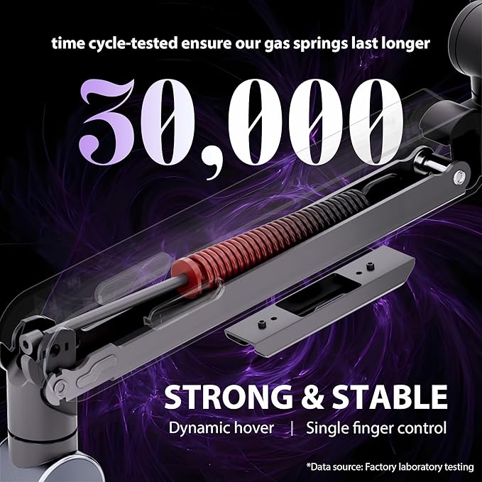 THEARK Single Monitor Mount, Built-in RGB Lights, Adjustable Monitor Arm with USB & Grommet Base, Computer Monitor Stand with LED, for 17″–32″ Screens up to 22 lbs, VESA 75x75 or 100x100mm, Black