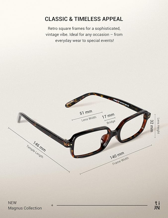 TIJN Olisa Blue Light Blocking Glasses for Women Men,Oval Glasses Frame Bluelight Glasses for Gaming/Computer/Screen