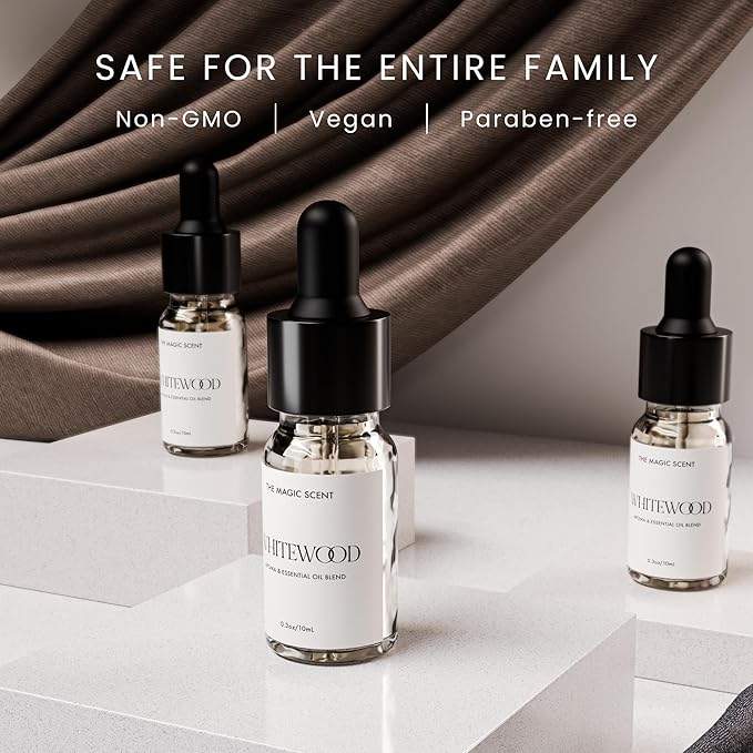 Whitewood Diffuser Oil - Hotel & Home Luxury Scents Inspired by 1 Hotel Miami, Compare to My Way Diffuser Oil Scents for Home, Designed for Use in All Diffusers - 0.3 fl oz, 10 mL