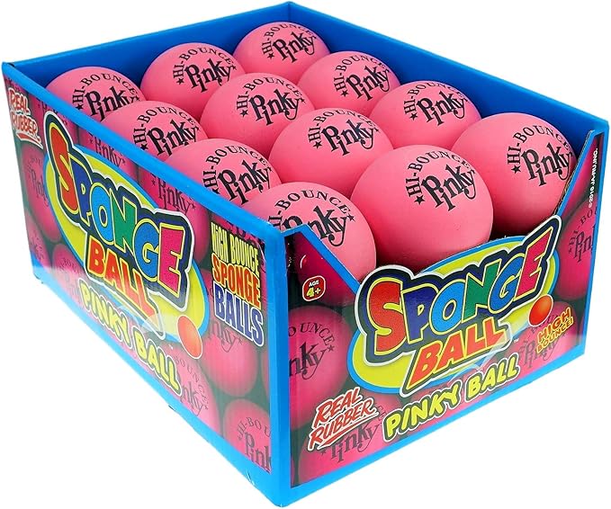 JA-RU Hi-Bounce Pinky Ball (6 Pack) Rubber-Handball Bouncy Balls for Kids and Adults. Small Pink Stress Bounce Ball. Indoor and Outdoor Sport Party Favors.Therapy. Plus 1 Small Ball. #976-6A