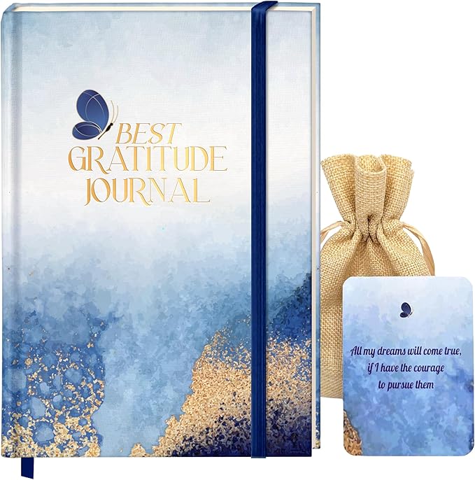 Best Gratitude Journal with Daily Affirmation Cards - Mindfulness Journal for Happiness, Productivity, Self-Care, and Positive Thinking - Ideal Gift for Women and Men, 200 Pages, Premium Quality