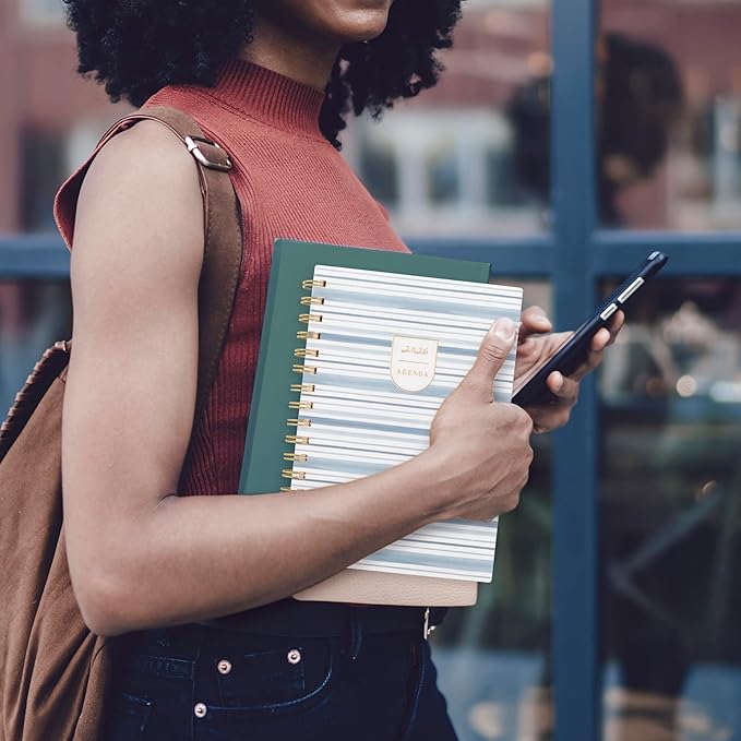 Cambridge 2026 Planner by Leah Bisch, Weekly & Monthly, 5.5" x 8.5", Small, Stripe (LB42-200-26)