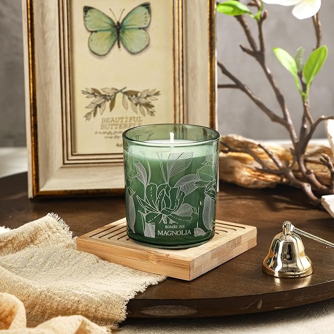 Scented Candle - Magnolia - 6oz Aromatherapy Soy Wax Jar Candle for Home, Gifts for Women - 170g