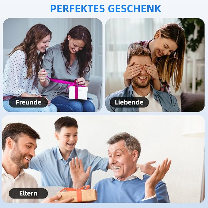 Eye Massager with Heating, Head Massager for Sleeping, Relieve Strain Dry Eyes, Face Massager, Smart Sleep Eye mask, Relax, Reduce Stress, Birthday Gifts for Women Men